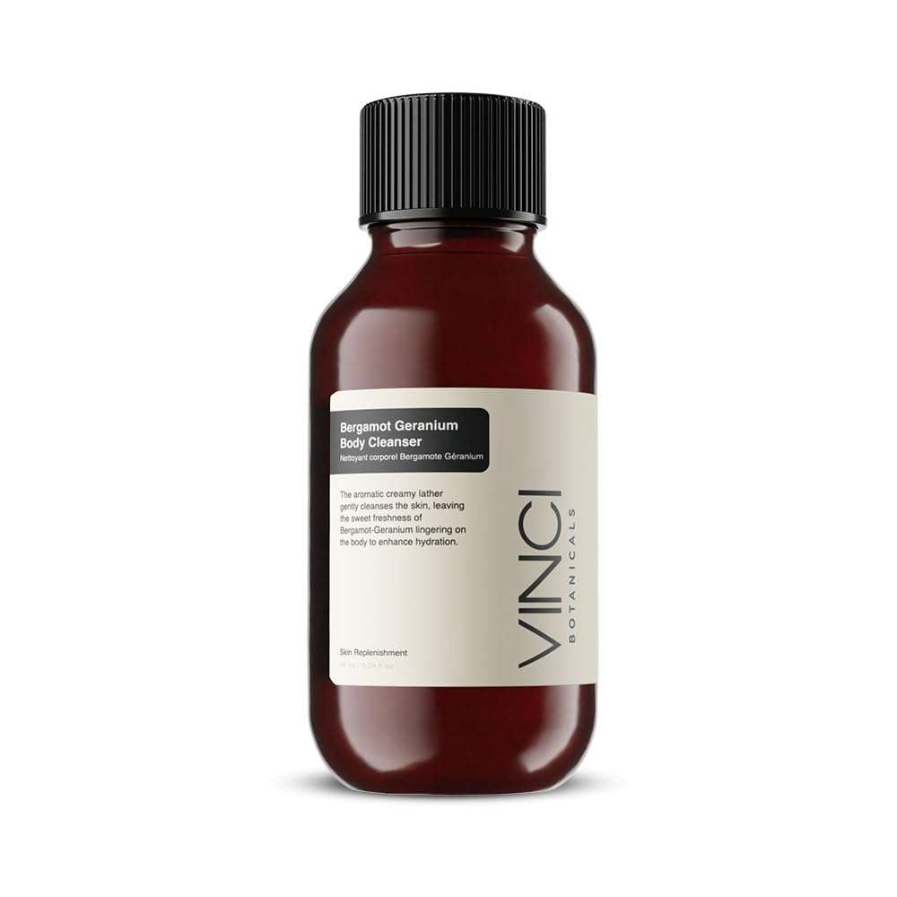 Vinci Botanicals Bergamot Geranium Body Cleanser | Cleanses Gently Yet Thoroughly | Alternative to Regular Soap | Hydrates and Revitalises | Cruelty Free & Vegan | Paraben Free | 90 ml 1