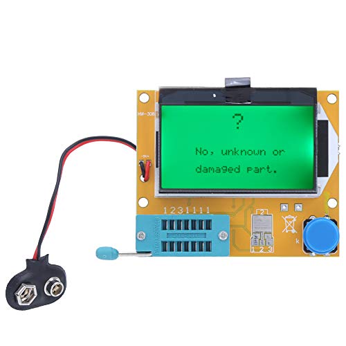Graphical Transistor Tester,LCR-T4 Multifunctional Mosfet Resistor Capacitor Diode Inductor Automatic Checker Detector, 128X64 Pixel LCD Display