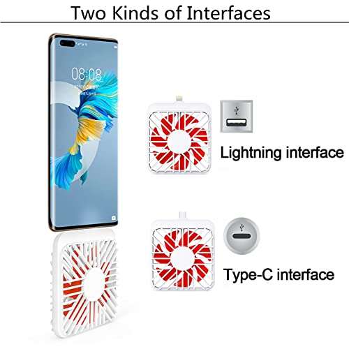FBDBCBMM Mini Cell Phone Fan type c for Android with Case to Protect You and Your Child Portable USB Mobile Phone Fan Summer Accessories 2