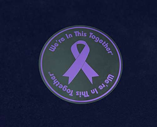 Fundraising For A Cause Purple Ribbon Awareness Car Window Decals (Wholesale Pack - 25 Decals) 4