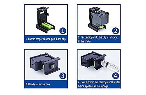 TechNart Black Refill Ink for use Compatible Canon Printer Cartridges PG 88, PG 740, PG 745, PG 47, PG 89, PG 810, PG 830, PG 40 (100ml x 2 + Ink Suction Tool KIT & 10ml Syringe) 3