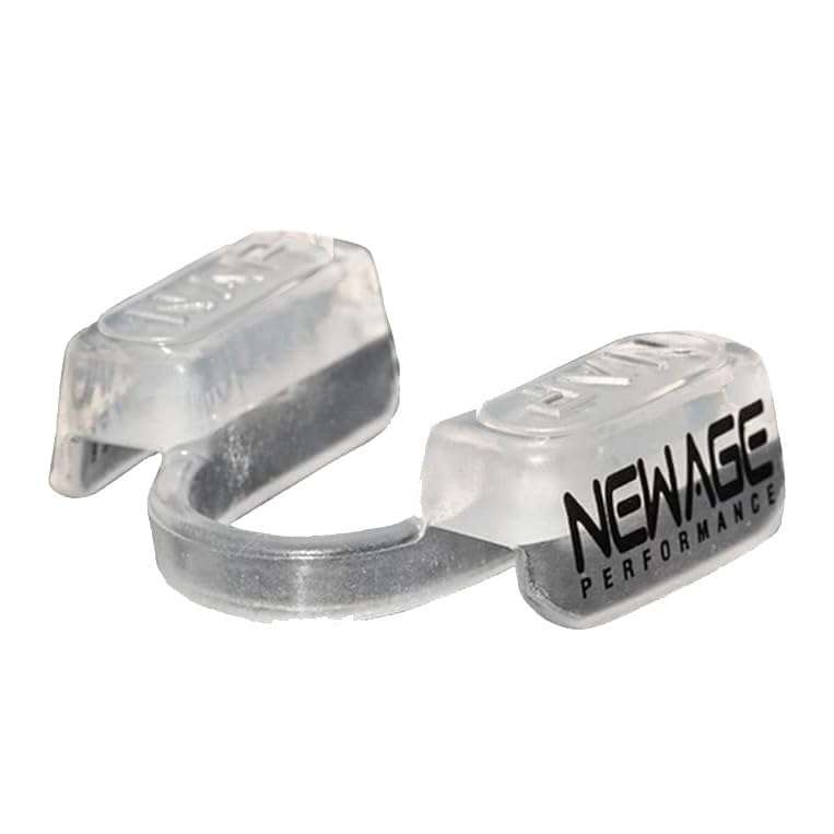 New Age Performance 5DS Core Mid Profile Fitness Mouthpiece, Enhance Athletic Performance for Weightlifting, Endurance, and All Non-Contact Sports, Clear 1