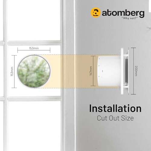 atomberg Studio Exhaust 150mm | Suitable for Bathroom, Kitchen | BLDC Motor | Easy to Clean | 1+1 Year Warranty (Gloss White) 4