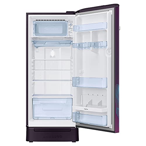 Samsung 225 L 5 Star Inverter Direct cool Single Door Refrigerator(RR23A2H3W9R/HL, Base Stand with Drawer, Paradise Bloom Purple, 2022 Model) 4