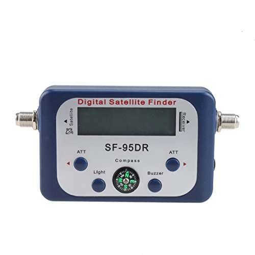 AGPtek Digital Satellite Signal Finder Meter for Dish Network Directv FTA with Compass and Audio Tone - Blue 4