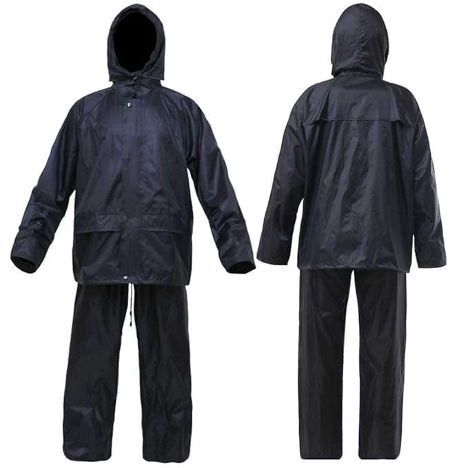 Atipriya Blue Raincoat with Pants Polyester Rain Coat for Unisex Bike Rain Suit Inner Pocket with Storage Bag,Size - (XL) 5