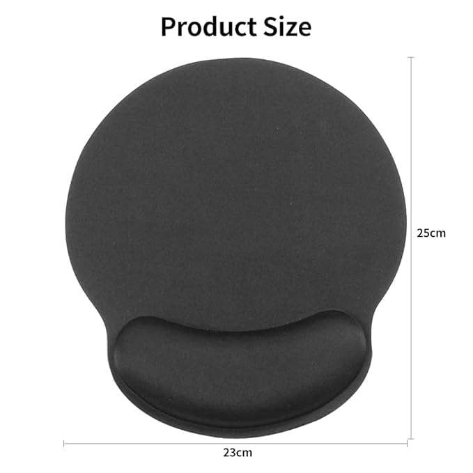 DORLANK Gel Mouse Pad, Ergonomic Mousepad with Gel Comfort Wrist Rest Support, Gaming Mouse Pad with Lycra Cloth Nonslip Mousepad for Computer, Laptop, Home,Office 3