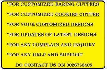 Polymer Clay Earing Stamp, Plants and Flower Designs, Clay Earing Making Tools, Clay jwellery, DIY, Set 5 pcs 3