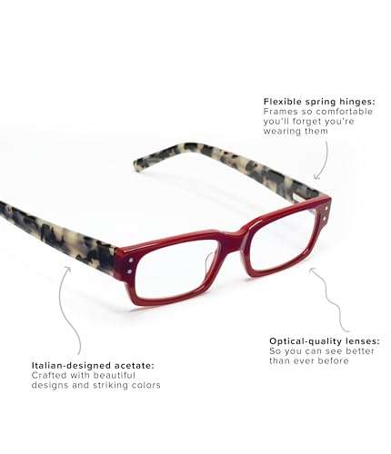 eyebobs Peckerhead Unisex Premium Reading Glasses for Men and Women | Square Eye Glasses 3