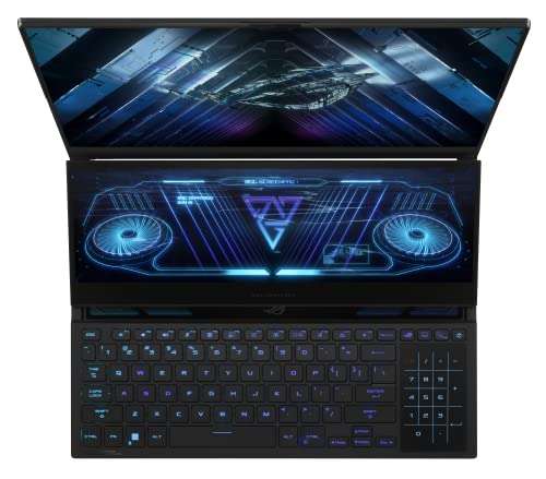 ASUS ROG Zephyrus Duo 16 (2023) Dual Screen Laptop, 16" (40.64 cm) QHD+ 240Hz/3ms, AMD Ryzen 9 7945HX, 12GB RTX 4080, Gaming Laptop (32GB/2TB SSD/Windows 11/With Office/Black/2.67 Kg), GX650PZ-NM047WS 3