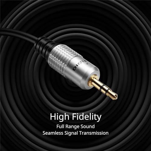 TNP Products 3.5mm AUX Extension Cable 25ft - Male to Female Audio Cord and Jack Adapter Wire Cord Plug for Headphone Extension Cable, Speakers, Laptop, Smartphone, Tablet 4