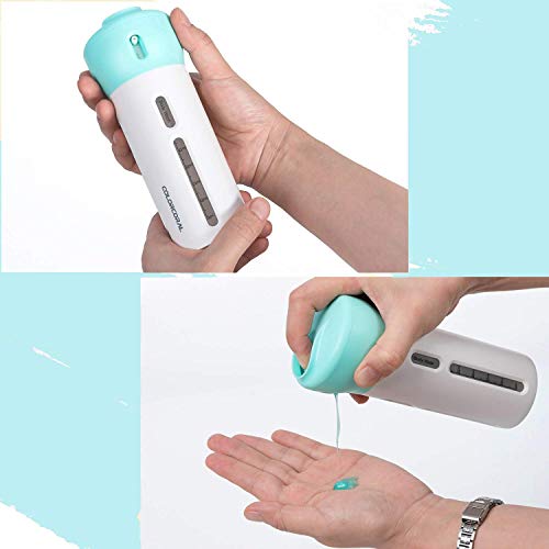 Mangukiya tac fab Travel Bottles Travel Liquid Lotion Container Dispenser 4-in-1 Portable Leak-Proof Rotatable Bottles for Shampoo Cosmetics Lotion Liquid Containers for Shampoo,Lotions,Skincare Etc. 6