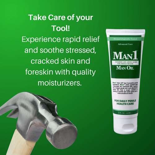 Man1 Man Oil Penile Health Cream - Advanced Care. Treat dry, red, cracked or peeling penile skin. Improves sensation over time 2