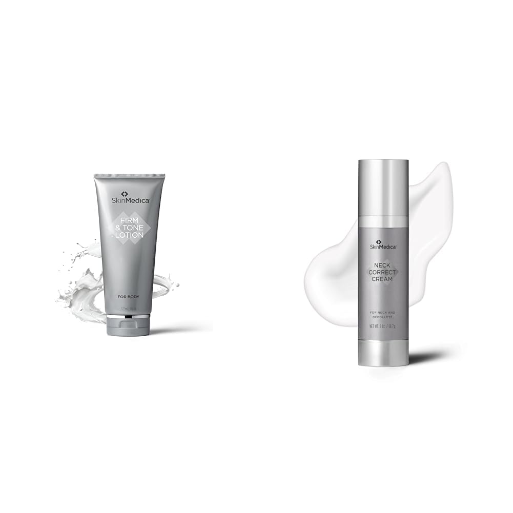 SkinMedica Bundle of Firm & Tone and Neck Correct products to Benefit Your Weight Loss Journey While Reducing Visible Signs of Wrinkles and Aging & Tighten and Lift Sagging Skin 1