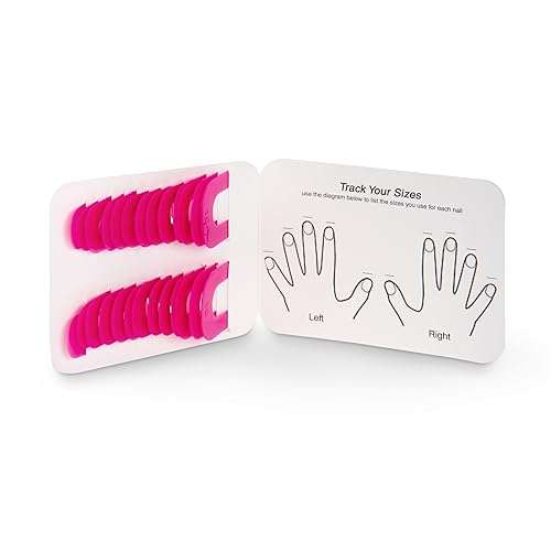 CreaNails Nail Polish Stencils for Adults - Reusable Nail Holder for Painting Nails & French Tip Strips - Spill-Proof Nail Guard Applicator & Shaper for Gel Paint, Decals - 10 Sizes, 26 Pieces 4