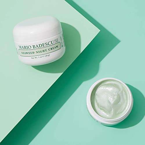 Mario Badescu Seaweed Night Cream for Women Anti Aging Oil-Free Moisturizer with Collagen & Sodium Hyaluronate, Ideal for Combination, Oily or Sensitive Skin, Moisturizes & Smooths Skin, 1 Fl Oz 6