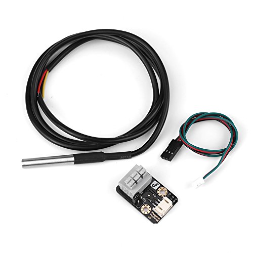 Hilitand DS18B20 Water Temperature Sensor Adapter Transducer Module with Waterproof Probe Pluggable Terminal Adapter 2