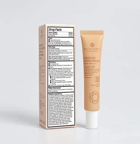 Starter Sunscreen Cream by Moleculogy - 1.05oz (30g) - SPF50+ PA++++ A Hybrid Hypoallergenic Suncream, Sun Protection Cream 2