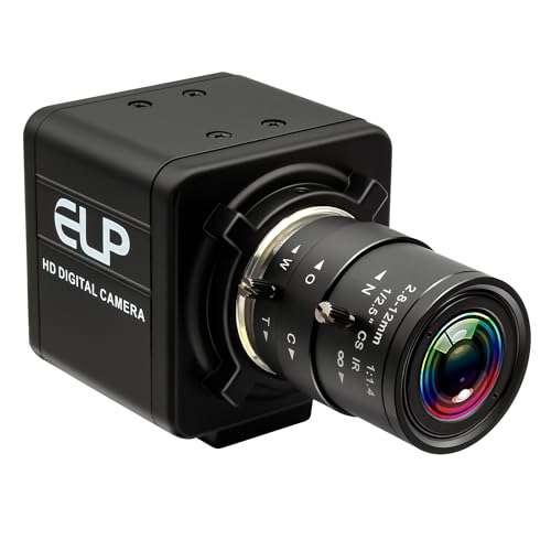 webcamera usb 5MP USB Camera with 2.8-12mm Varifocal Lens, 4X Optical Zoom, FHD 1944p, Manual Focus, UVC Compliant Webcam for PC, Laptop, Tablet 1