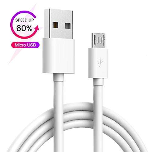 Ultra Fast Mobile Charger For Android, iOS Phones, tablets, power banks, bluetooth speakers, camera Charger Original Adapter Like Mobile Charger | Wall Charger Android Smartphone Travel Charger | Hi Speed Fast Charging With 1.2 Meter Charging & Sync Data Cable ( 2.4Amp, OP, AD, White ) 3