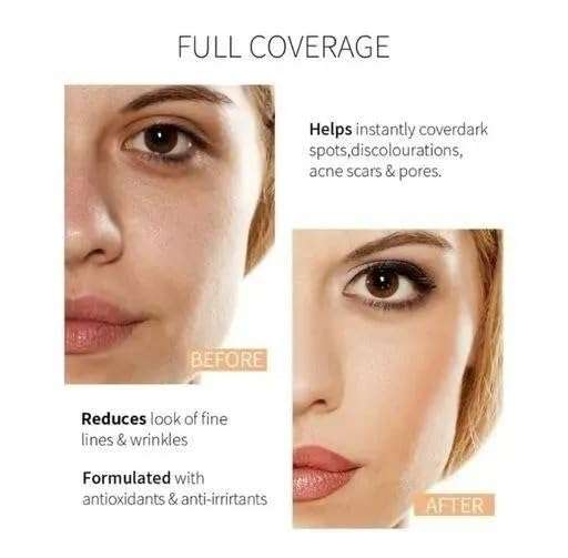 Face Tech Bye Bye Lines Full Coverage Makeup Foundation For Women All Skin Type 40 Gm FTF-2 (Pack Of 1) | Waterproof | Anti Aging | Smoothning. (Shade-01, For Fair Skin Tone, Free Size) 4