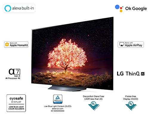 LG 139 cm (55 inches) 4K Ultra HD Smart OLED TV 55B1PTZ (Dark Iron Gray) (OLED55B1PTZ) 2