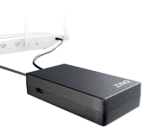 ZINQ Mini UPS for 12V Routers, High Power Fiber Routers, Broadband Modems | Seamless Automatic Switc 2