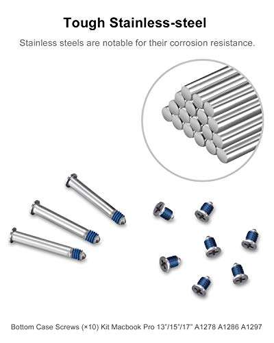 DAFUNY Replacement Screws 5 Set Compatible with MacBook Pro and Phillips Screwdriver for A1278 A1286 A1297, 2009 2010 2011 and 2012 Version 3