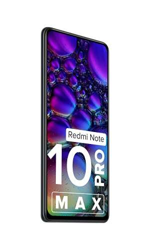 Redmi Note 10 Pro Max (Dark Night, 6GB RAM, 128GB Storage) -108MP Quad Camera | 120Hz Super Amoled Display 5