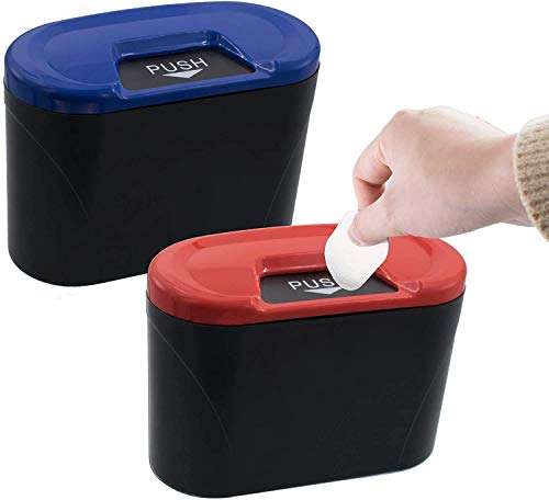 Dravizon Trash Can Auto Trash Car Holder Bin Mini Trash Can Garbage Dust Storage Case for Auto Accessories Auto Organizer 1