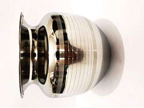 Pure Stainless Steel Heavy Gauge Lota/Kalash/Milk Pot Size - 10 Set of - 2 PCS (1100 ML) Silver 3