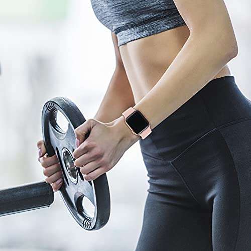 YAXIN Sport Band Compatible with Apple Watch Bands 38mm 40mm 42mm 44mm for Men Women,Silicone Wristbands Replacment Strap for iWatch SE/Series 6/5/4/3/2/1 4