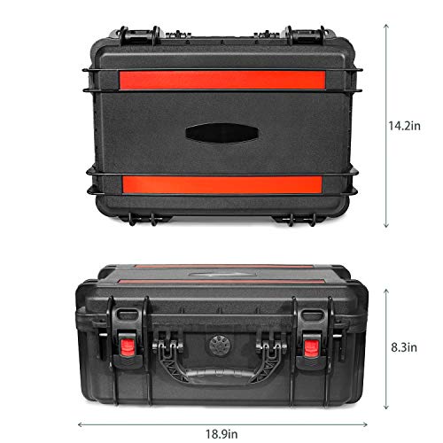 AxiGear 19in Waterproof Hard Shell Case with DIY Customizable Foam Insert (17 x 11 x 7in Interior) 2