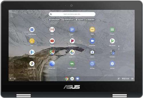 ASUS Chromebook Flip C214MA-YS02T 11.6” Ruggedized and Water Resistant Chromebook, 360 Touchscreen Convertible, Intel N4000, 4GB DDR4 RAM, 32GB Storage, Mil STD design, Chrome OS, Black 4