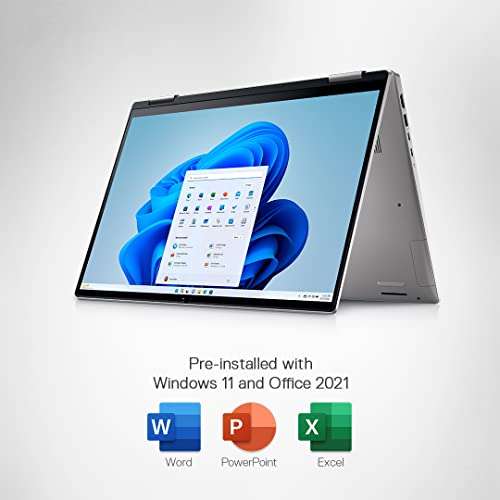 Dell Inspiron 7620 2in1 Laptop, Intel Core i5-1235U Processor/ 8GB DDR4/ 512GB SSD/ 16" (40.64cm) FHD+ WVA AG Touch 300 nits/Active Pen/Windows 11+ MSO'21/15 Month McAfee/Platinum Silver/ 2.1kg 4