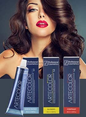 Profesional Cosmetics Artecolor Hair Colour Cream 103 Blue Toner Corrector Mixton 60 ML, Ash blue, 60 ml (Pack of 1) 4