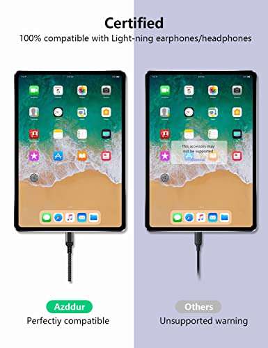 USB C to Lightning Audio Adapter USB Type C Male to Lightning Female Headphones Converter Compatible with iPhone 15/15Pro, iPad Pro, Galaxy S23/S22, MacBook USB C Laptop(Audio Only, Not for Charging) 5