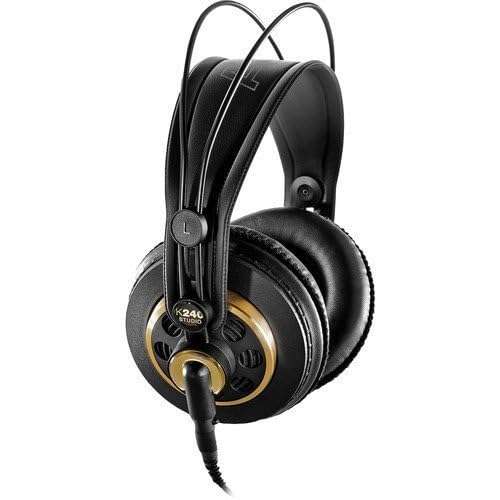 AKG K 240 Studio Professional Semi-Open Stereo Headphones with Auray Headphone Holder and 25' Extension Cable 2