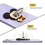 Finex 3 Pcs Set Mickey Mouse Minnie Mouse Winnie The Pooh 2-in-1 Mobile Cell Smart Phone Kickstand Finger Ring and Holder Stand Grip for iPhone Samsung Android 4