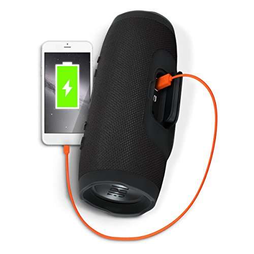 JBL Charge 3 Waterproof Portable Bluetooth Speaker - Pair (Black/Black) 4