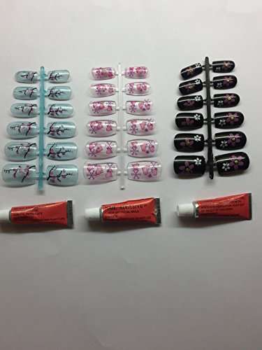 Ear Lobe & Accessories Nails Combo (3Sets), Multicolor, 50 g 2