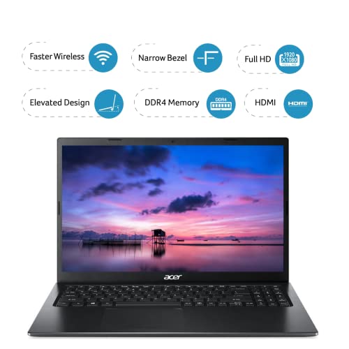 Acer Extensa 15 Lightweight Laptop Intel Core i3 11th Gen Processor - (8 GB/ 512 GB SSD/Windows 11 Home/ 1.7kg/ Black/Elevated Hinge Design) EX215-54 with 39.6 cm (15.6 inches) FHD Display 2