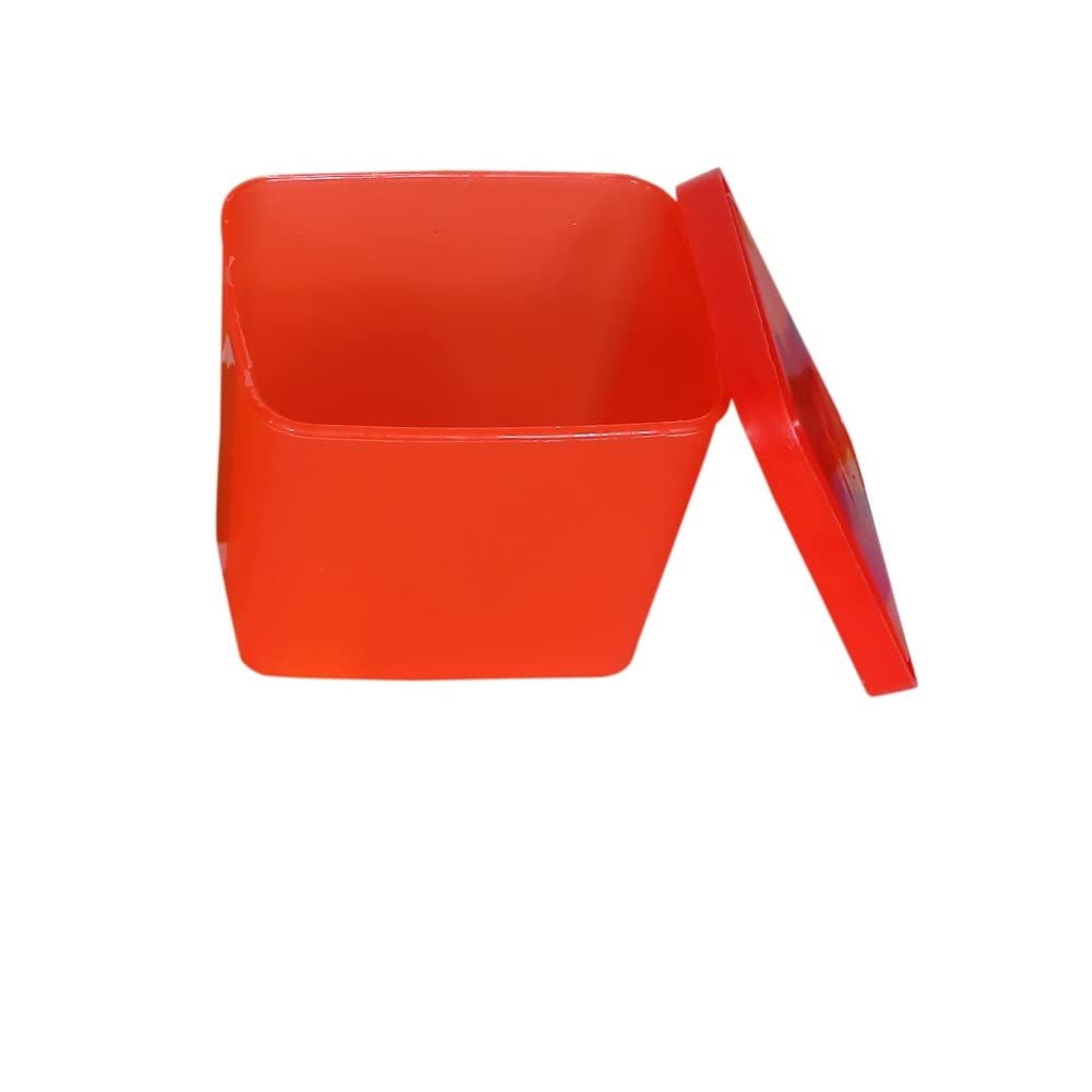 NT-STAR Sturdy Food Grade Plastic Containers 250ml ,Set of 9 (Red) 6