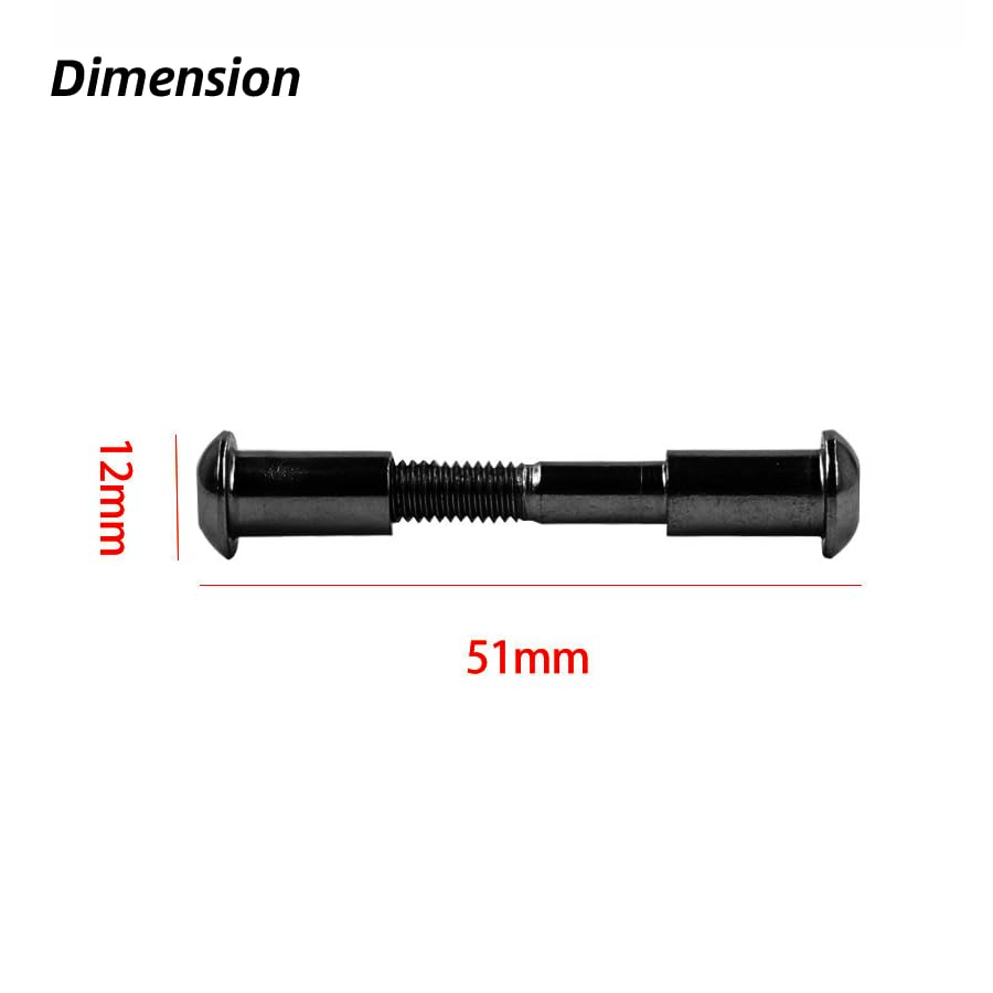 Auskong 2 Pack Fixed Bolt Screw Folding Shaft Locking Screw Compatible for M365/Pro 1S Electric Scooters Folding Place Fixed Bolt Replacement Parts 4