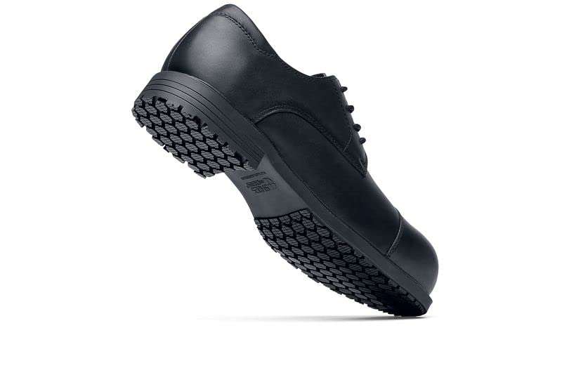 Shoes for Crews Senator, Men's Nano Composite Toe (NCT) Uniform Dress and Work Shoes, Slip Resistant, Water Resistant, Black, Size 8.5 3