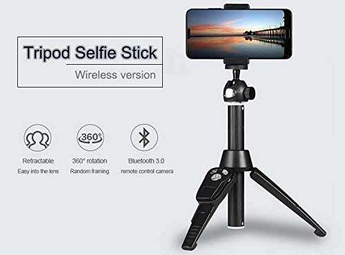 Exxelo Portable & Flexible Mini Tripod with Mobile Holder & 360 Degree Ball Head | for Smart Phones | Compact Cameras |with 1 Year Warranty 4