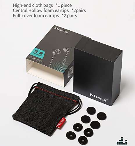 keephifi HZSOUND Bell Rhyme Earphone, 15mm Driver Unit Earbuds for Clear Sound, witht high Purity OFC Cable Headset, HiFi Bass Noise-Isolating Headphone for Music,Game,Sport (no mic)… 6