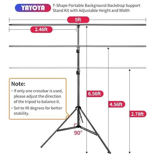 Blue Green Screen Backdrop with Stand Kit, 5 x 6.5 ft Portable Chromakey Blue Green Screen Stand with T-Shaped Stand & Carrying Bag & 5 Clamps, Greenscreen Background with Stand for Streaming, Gaming 2