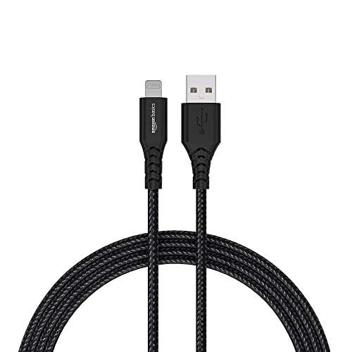 AmazonBasics Apple Certified Lightning to USB Charge and Sync Extra Tough Cable, 3 Feet (0.9 Meters) - Grey 1
