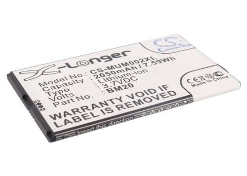Replacement Battery Compatible for MI2 MI2s M2 2S (2050mAh/3.7V), BM20 Battery 1